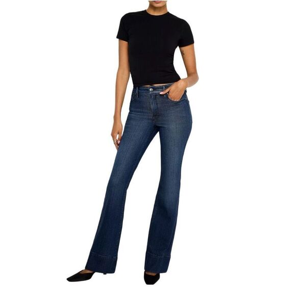 Good American Soft Tech Good Classic Boot Cut Jeans Sz 28 - Picture 1 of 7